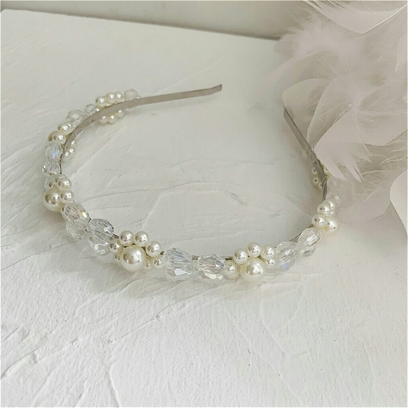 Sweet Pearl Crystal Hair Band main image 4